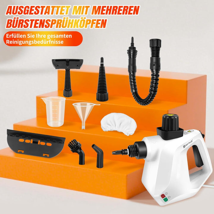 Handdampfreiniger, 1000W Dampfreiniger Handgerät, Chemikalienfreier Dampfreiniger, 110℃ Steam Cleane