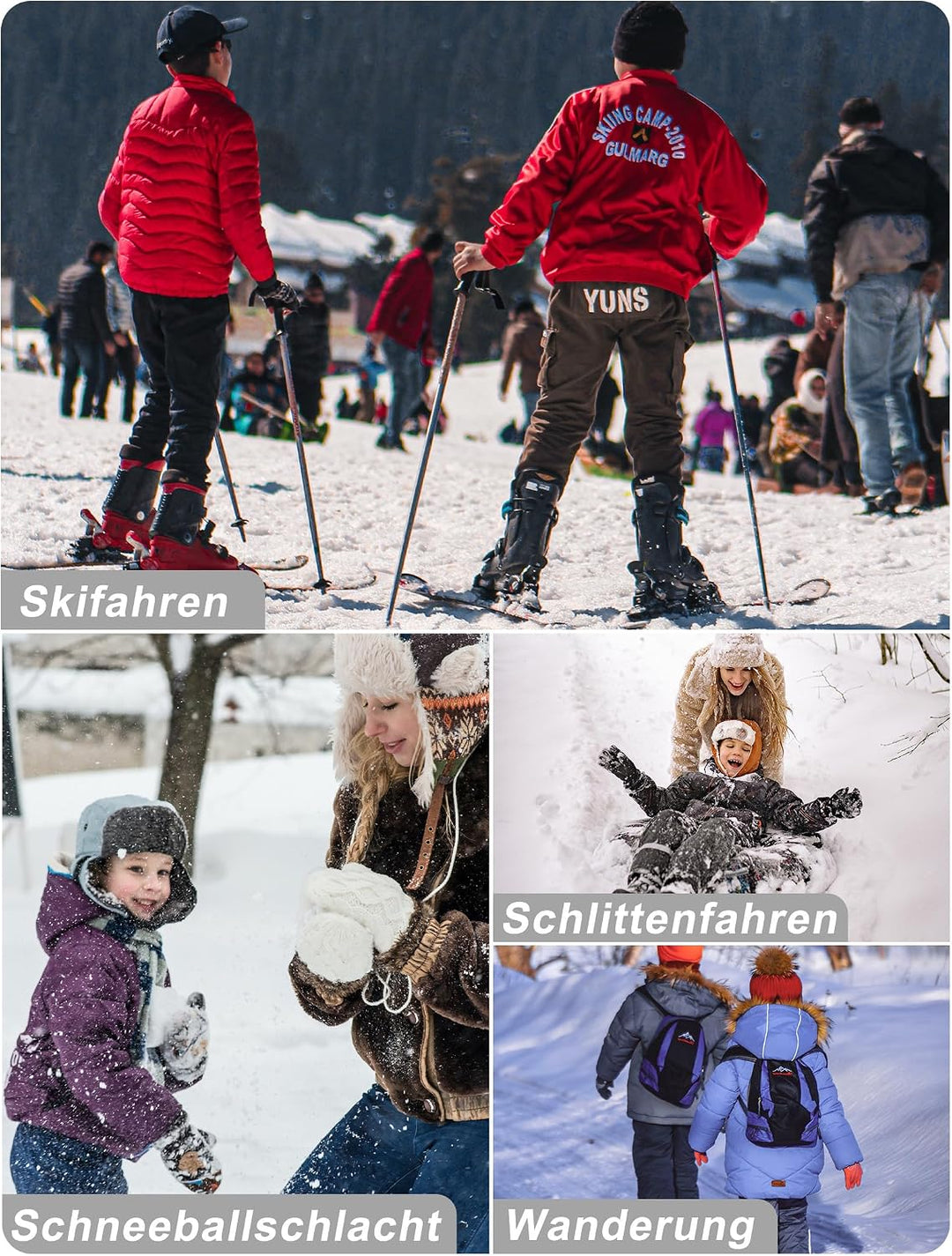 Kinder Softshellhose Schneehose Thermohose Hosen Jungen Mädchen Winterhose Outdoorhose Wanderhose 14