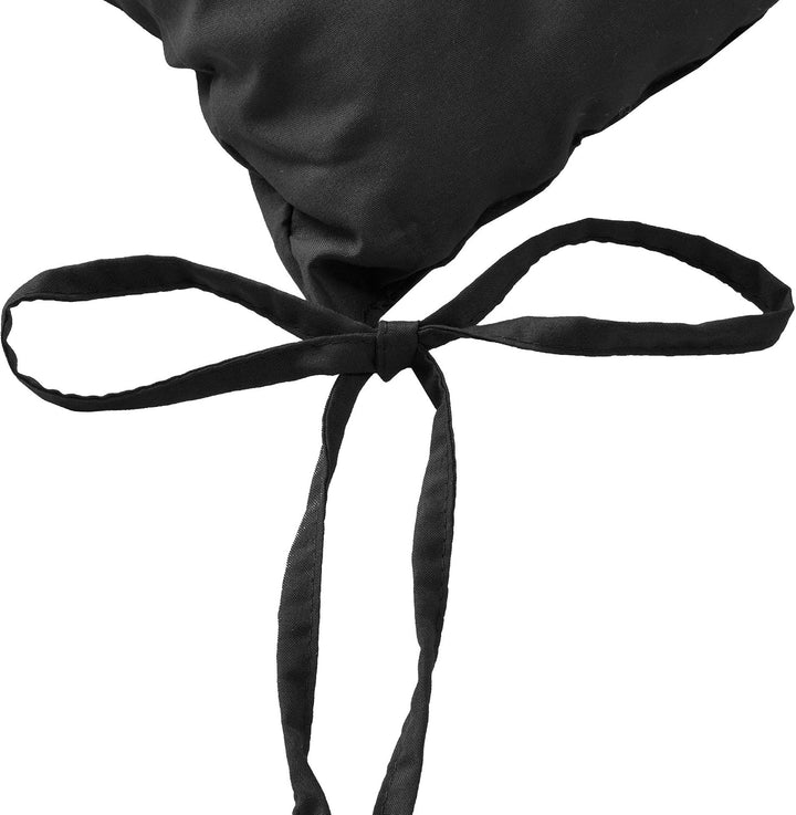 Beautissu 4er Set Stuhlkissen mit Bändern Indoor &amp; Outdoor Auflagen Stühle | 40x40 in Schwarz mit 5c