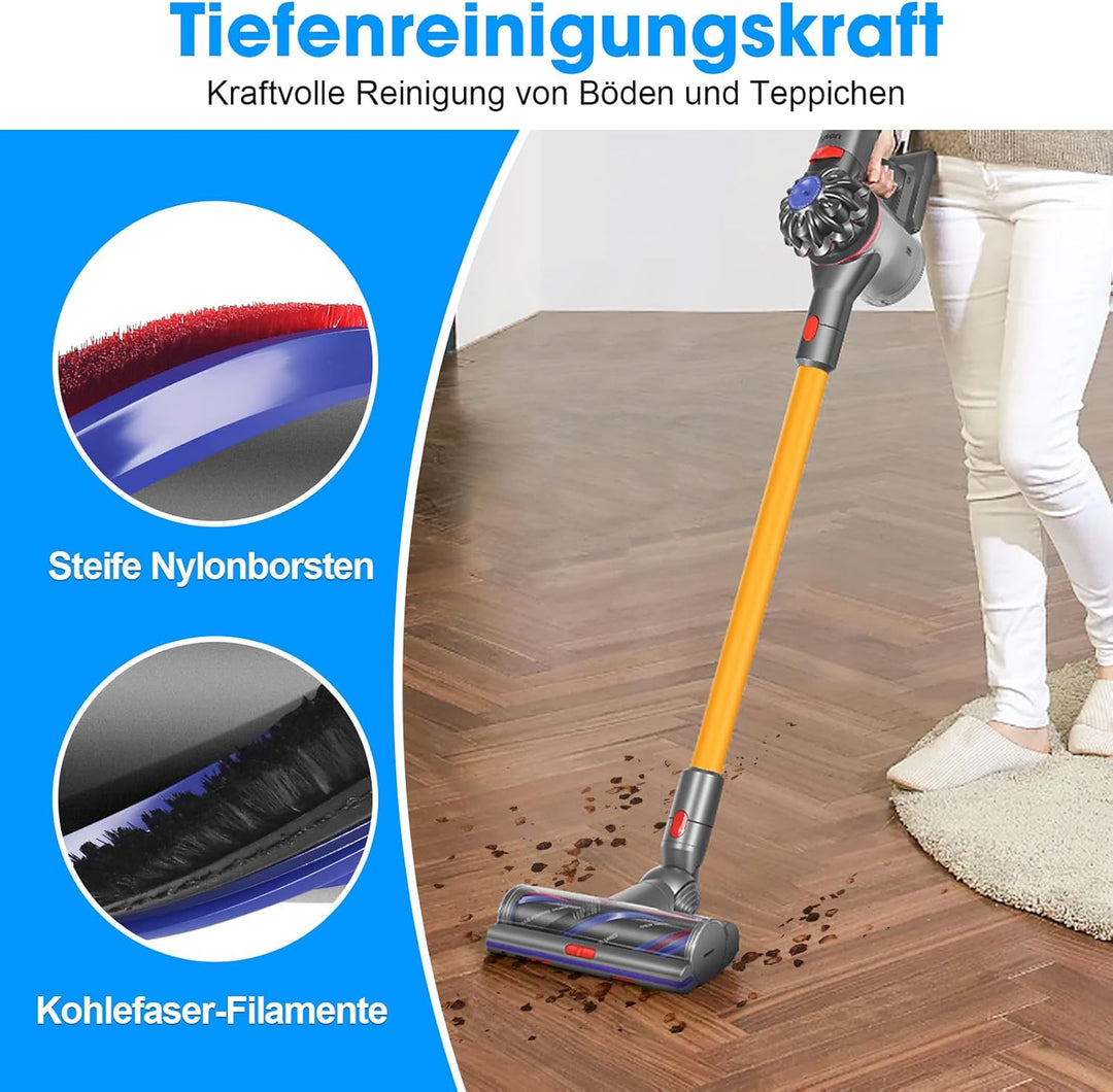 Torque Drive Bodendüse für Dyson V11 V15 V7 V8 V10 Staubsauger, Ersatzbürste für Hartboden und Teppi