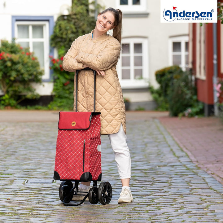 ANDERSEN Einkaufstrolley - Quattro Shopper Sofia rot, Rot
