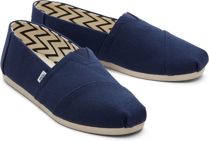 TOMS Herren Alpargata aus Recycelter Baumwolle Flache Slipper 39 EU Navy, 39 EU Navy