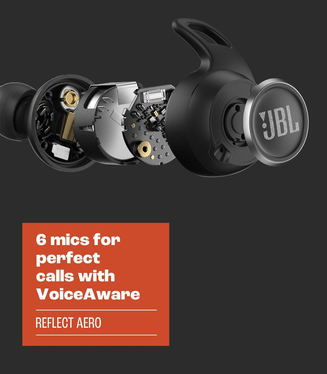 JBL Reflect Aero TWS (Schwarz), klein Schwarz Small Kopfhörer