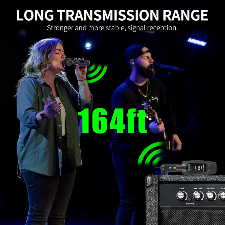 XTUGA U-95 UHF Wireless XLR Sender und Empfänger, wiederaufladbarer Mikrofonadapter für dynamisches