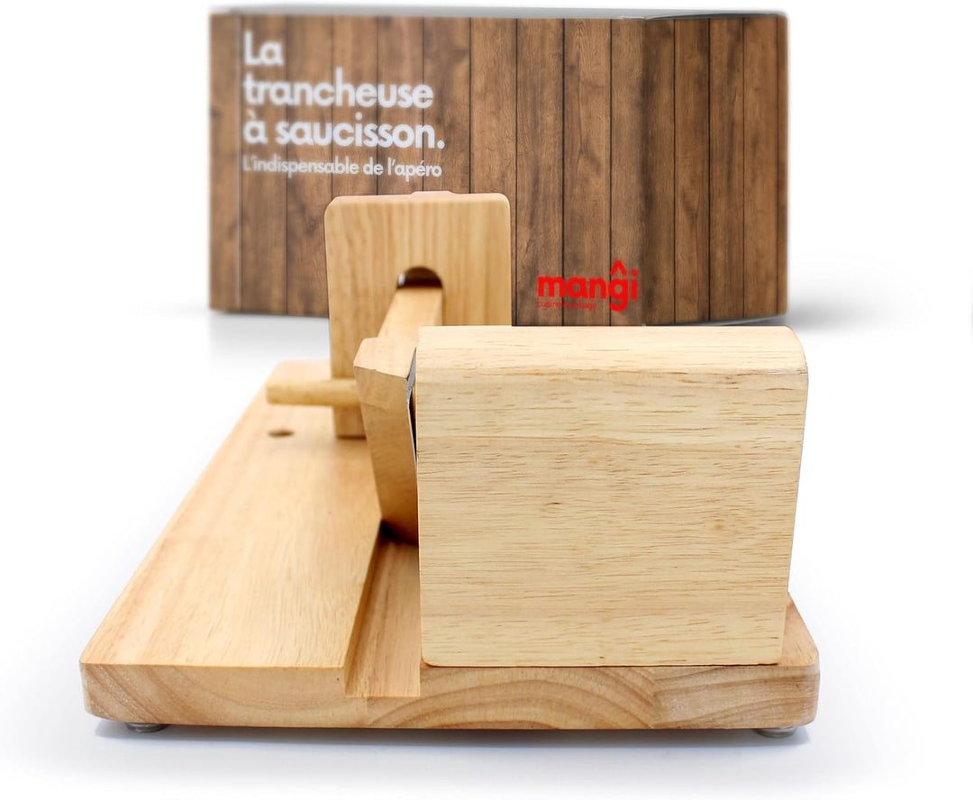 Mangi - Wurstschneider aus Holz - Das Must-Have für Sie, Ihre Freunde und Familie - Umweltfreundlich
