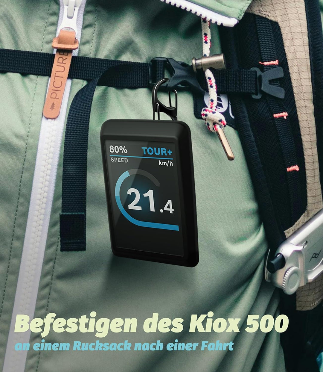 NEWZEROL 2 in 1 Schutzhülle Kompatibel für Bosch Kiox 500 Hart Tasche mit Display Cover, wasserdicht