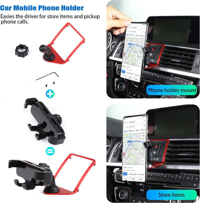 DIYUCAR Kfz-Handyhalterung, Auto-Lüftungsschlitz-Handyhalterung für BMW 1 2 3 4 Serie F20 F21 F22 F2