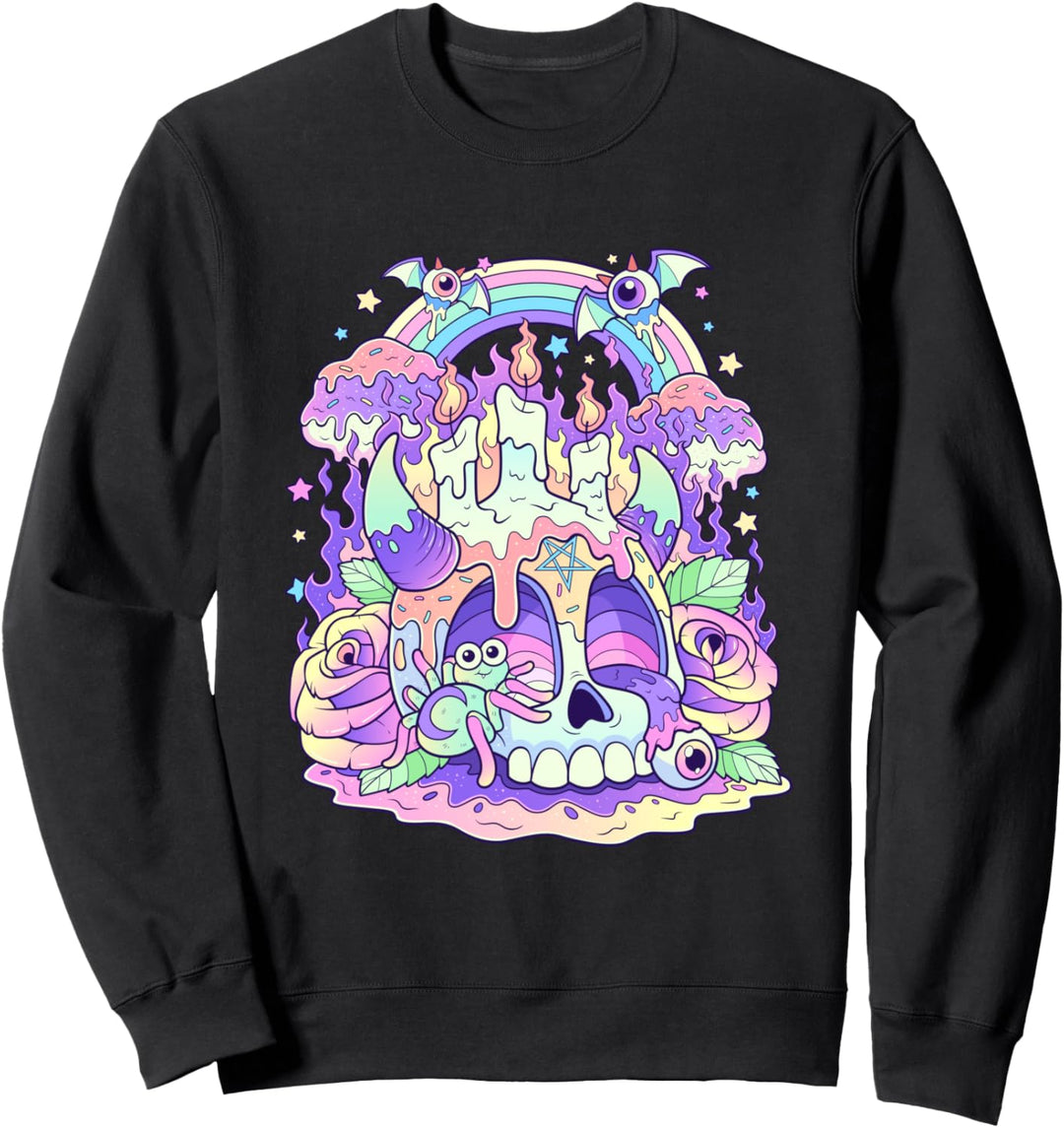 Kawaii Pastell Goth Niedlicher und unheimlicher Satanis Sweatshirt