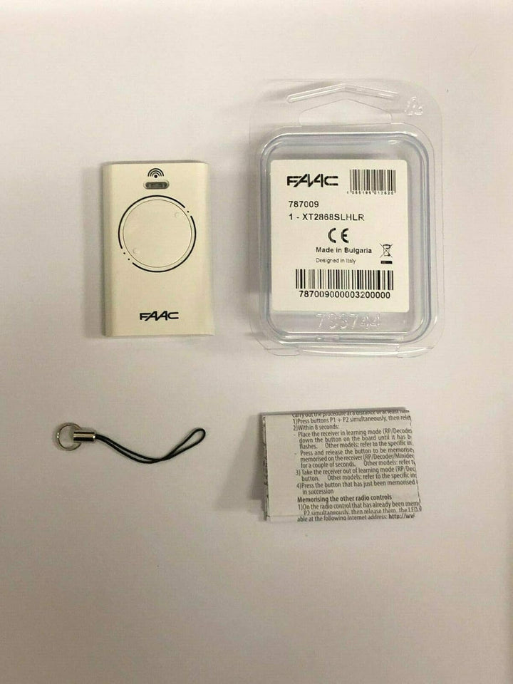 Faac, Fernbedienung XT2 868SLH Frequenz 868 MHz, 2 Kanäle & TÃlÃcommande FAAC XT4 868 SLH Bundle mit