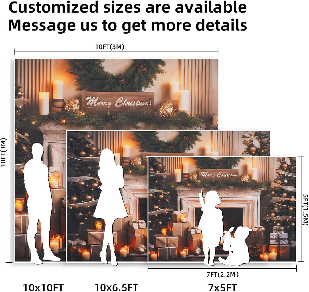 Kate 2.2x1.5m Weihnachtsbaum Hintergründe Kamin Backdrop Party Dekoration Hintergrund Weihnachten Fo