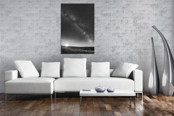 deyoli Mondaufgang in der Milchstrasse Format: 80x60 Effekt: Schwarz&Weiss als Leinwandbild, Motiv f