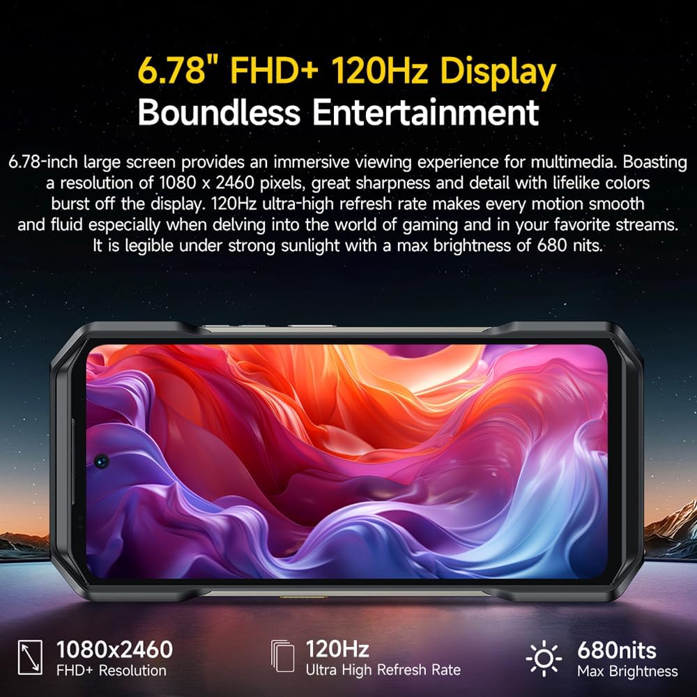 Ulefone Armor 27T Pro Outdoor Handy 5G Smartphone Wärmebildkamera, Dimensity 6300 24GB+256GB, 64MP+5