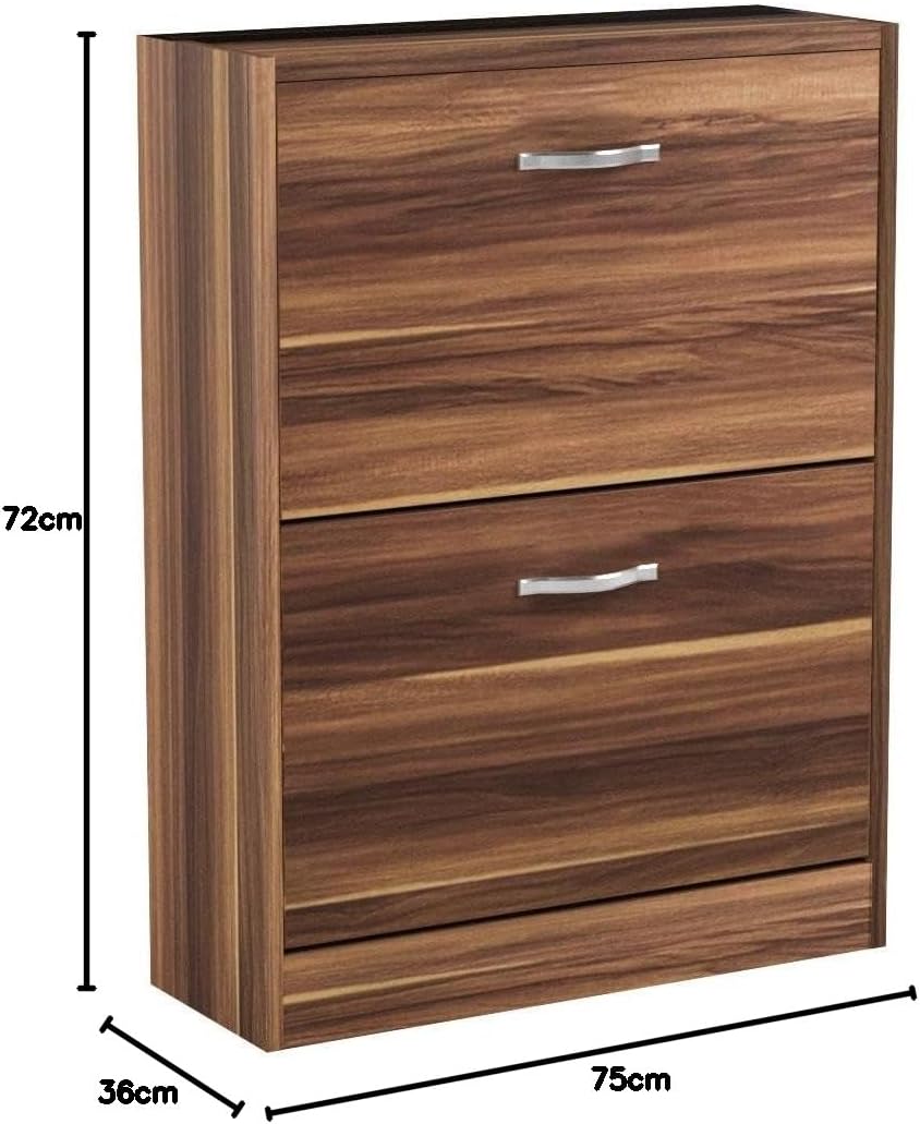 Home Discount 2 Schublade Schrank Schuhschrank Schuhregal Organizer Pull Down Holz Flur Möbel Einhei