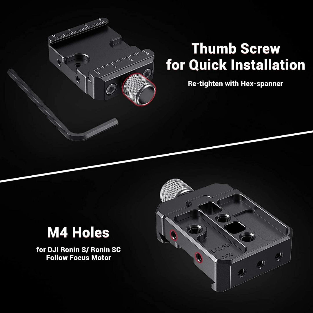 SMALLRIG Schnellspanner Clamp Kompatibel mit Arca Standard für DJI Ronin S/für Ronin SC und für ZHIY