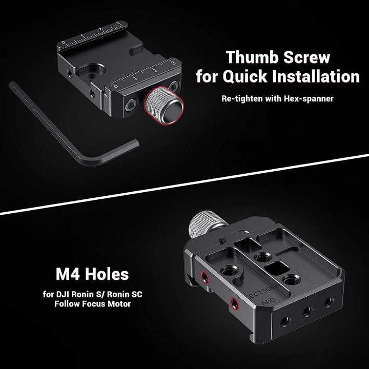 SMALLRIG Schnellspanner Clamp Kompatibel mit Arca Standard für DJI Ronin S/für Ronin SC und für ZHIY