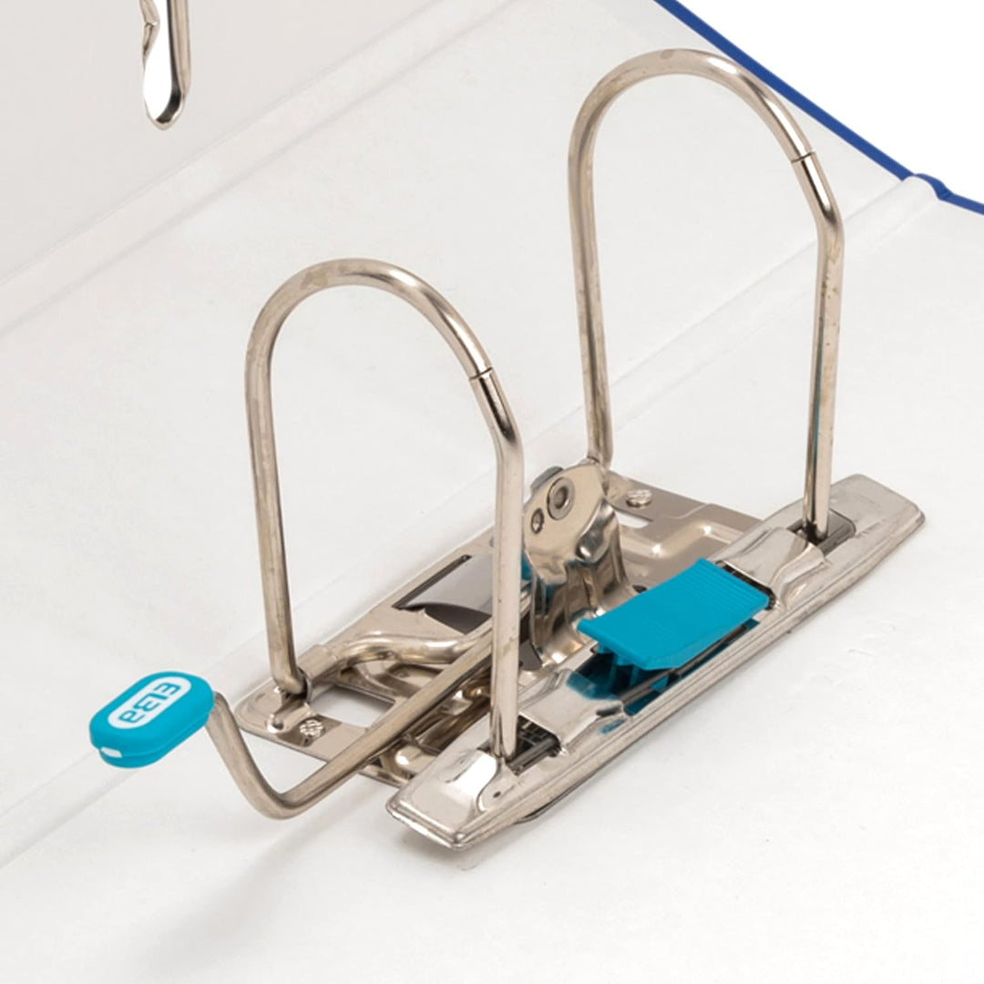 Elba Ordner A4, Smart Pro, 8 cm breit, Kunststoff aussen, hellblau, 10 Stück ozeanblau A4, breit, oz