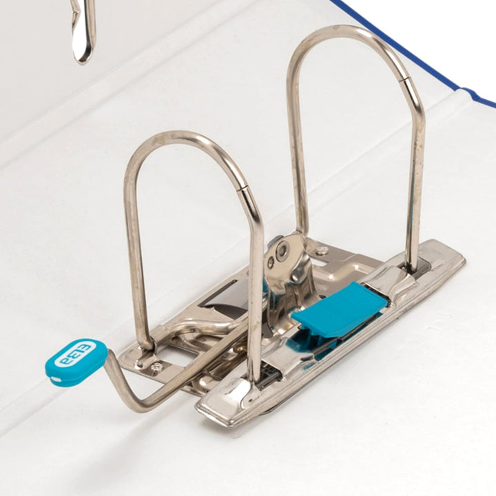 Elba Ordner A4, Smart Pro, 8 cm breit, Kunststoff aussen, hellblau, 10 Stück ozeanblau A4, breit, oz