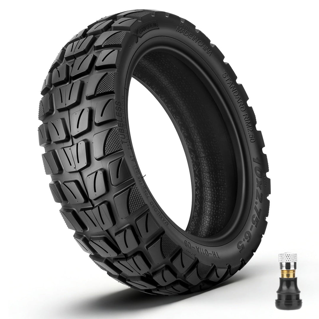 10x2.75-6.5 Tubeles Reifen Offroad, Hochbelastbar 10x2,75-6,5 Reifen Schlauchlos mit Ventil,10 Zoll