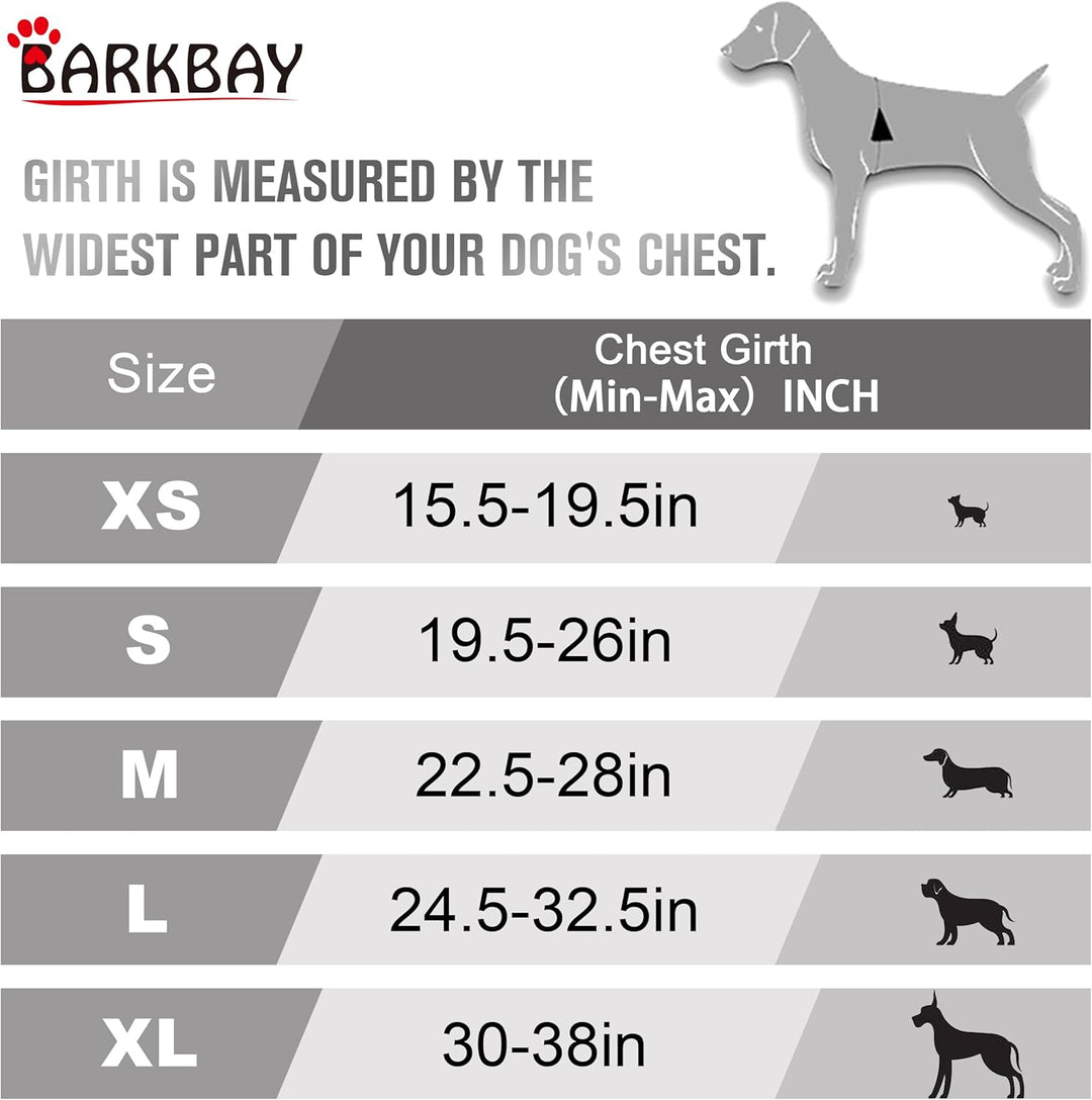 BARKBAY No Pull Dog Harness Front Clip Heavy Duty Reflective Easy Control Handle for Large Dog Walki