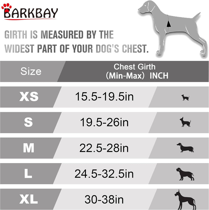 BARKBAY No Pull Dog Harness Front Clip Heavy Duty Reflective Easy Control Handle for Large Dog Walki