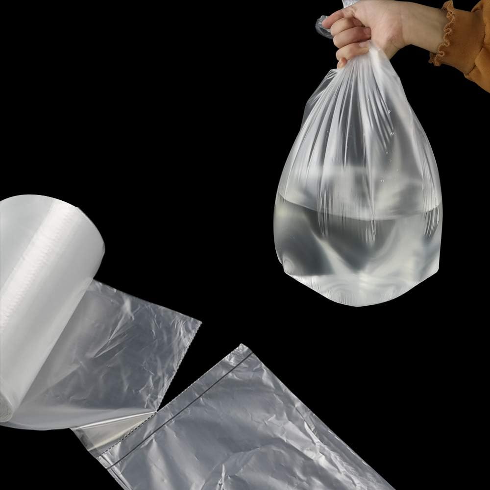 Ucake 20 l Mülltüte Müllbeutel Abfallsack, Transparent, 110 Stück pro Rolle 100 Count (Pack of 1), 1