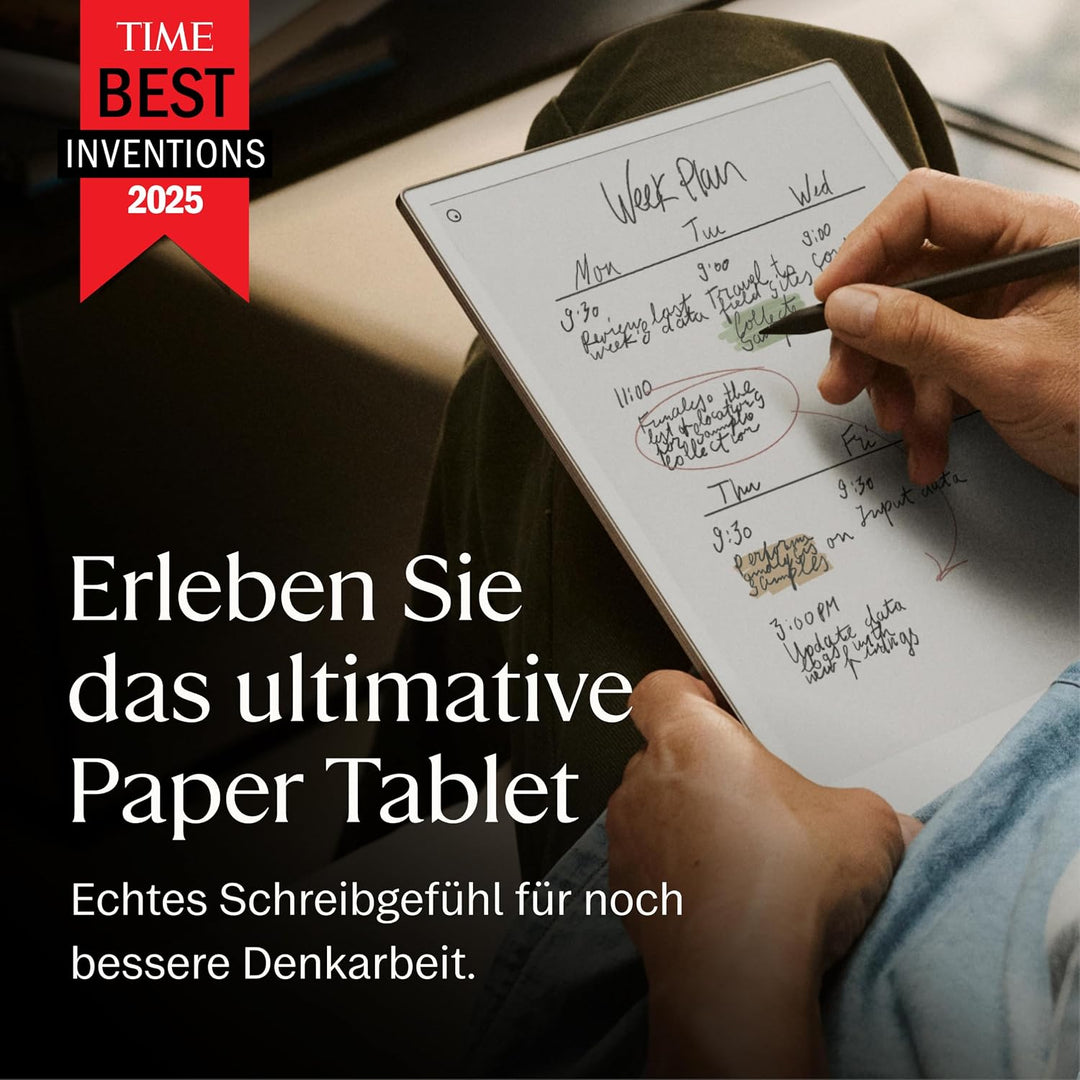 reMarkable Papier Pro Bundle – Folio Case aus Mosaic Weave | 11,8 Zoll Farbdisplay und Leselicht | m