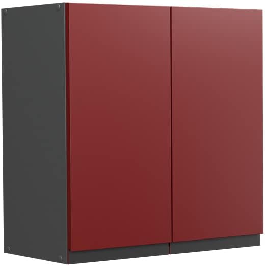 Vicco Hängeschrank R-Line, Rot/Anthrazit, 60 cm J-Shape Rot Hängeschrank 60 cm, Rot Hängeschrank 60