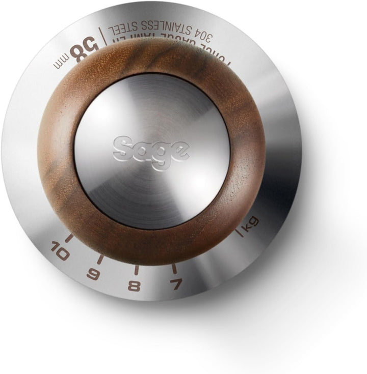 Sage - The Force Gauge Tamper 58mm - Selbstnivellierender Espresso-Tamper, Konsistente Druckkraft, K