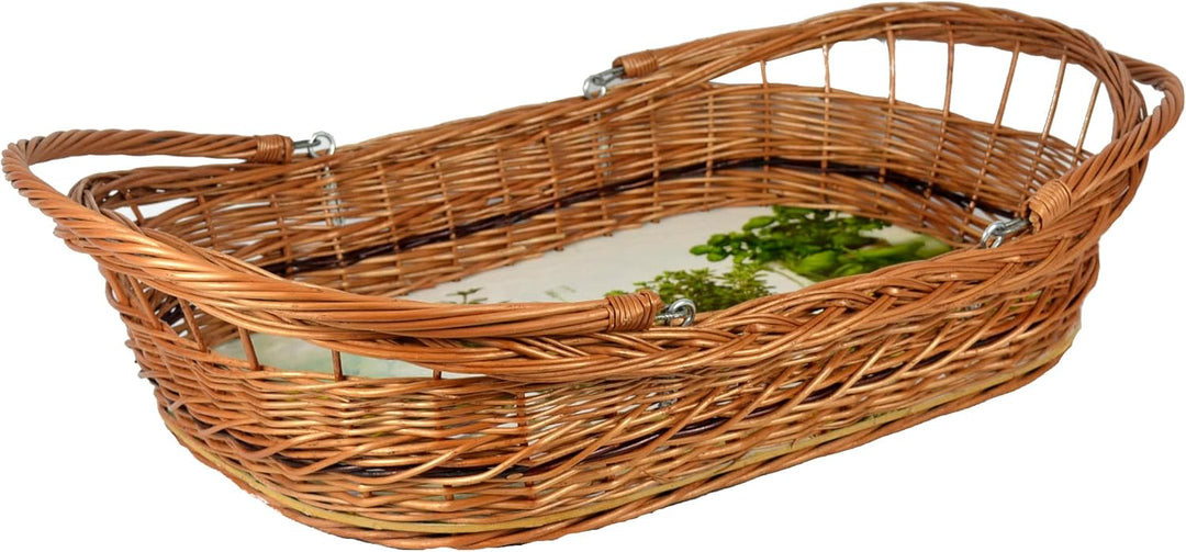 Tablett mit Henkel klappbar Motiven zur Auswahl!! 60cm! Weide Serviertablett (Kräuter), Kräuter