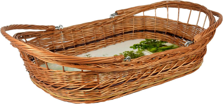 Tablett mit Henkel klappbar Motiven zur Auswahl!! 60cm! Weide Serviertablett (Kräuter), Kräuter