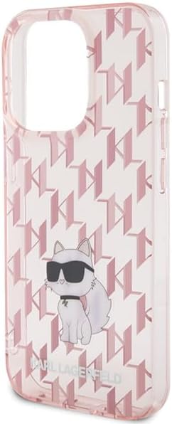 Karl Lagerfeld KLHCP15XHNCMKLP Hülle für iPhone 15 Pro Max 6.7" Rosa hardcase Monogram Choupette