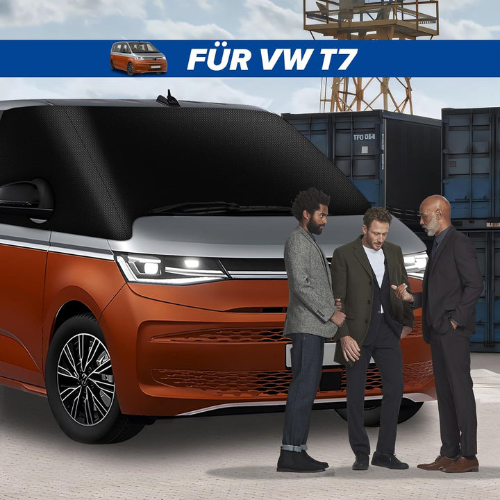 für VW T7 2021-2024 Auto Windschutzscheiben Abdeckung, 600D Wasserdicht Sonnenschutz Frontscheibe Th