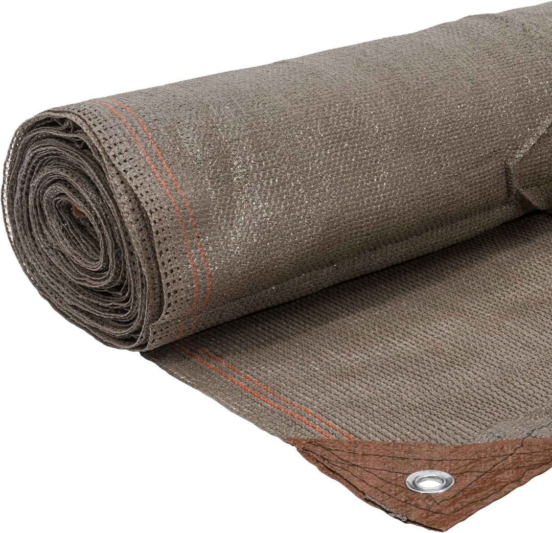 WerkaPro 10831 Sichtschutz Taupe, 220 g/m² verstärkt gewebt 2 m x 10 m, Polyethylen (2 x 10 m) EU ta