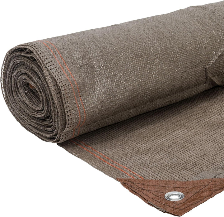 WerkaPro 10831 Sichtschutz Taupe, 220 g/m² verstärkt gewebt 2 m x 10 m, Polyethylen (2 x 10 m) EU ta