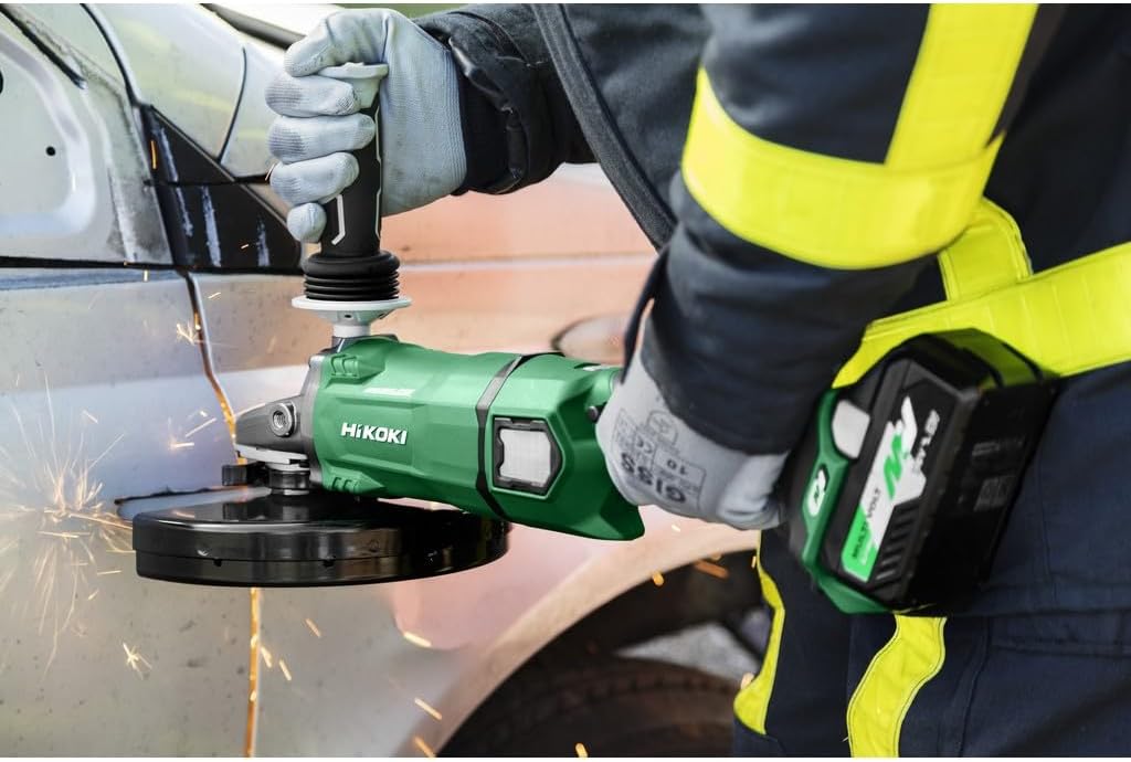 HIKOKI Akku Winkelschleifer G3623DA Basic (ohne Akkus, ohne Ladegerät, 36 Volt, Schleifscheiben-Ø 23