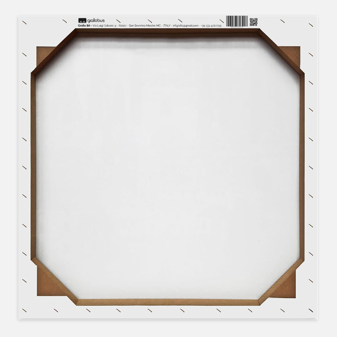 Giallobus - Bild - Druck auf Leinwand Mikki SENKARIK - Rahmen mit Landschaft Santorini LIED - Modern