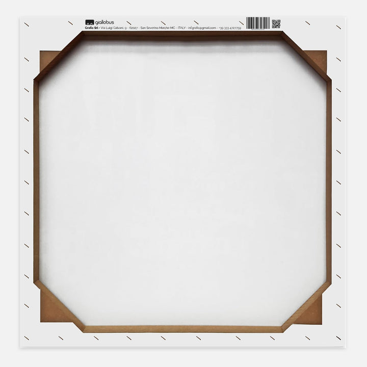 Giallobus - Bild - Druck auf Leinwand Mikki SENKARIK - Rahmen mit Landschaft Santorini LIED - Modern