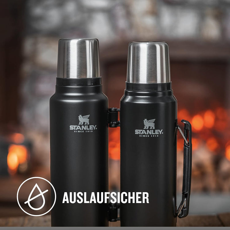 Stanley Classic Legendary Thermosflasche Edelstahl 1L - Thermos Hält 24 Stunden Heiss oder Kalt - Ed