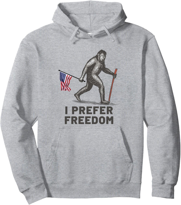 Bigfoot Freedom USA Flagge Proud American Pullover Hoodie
