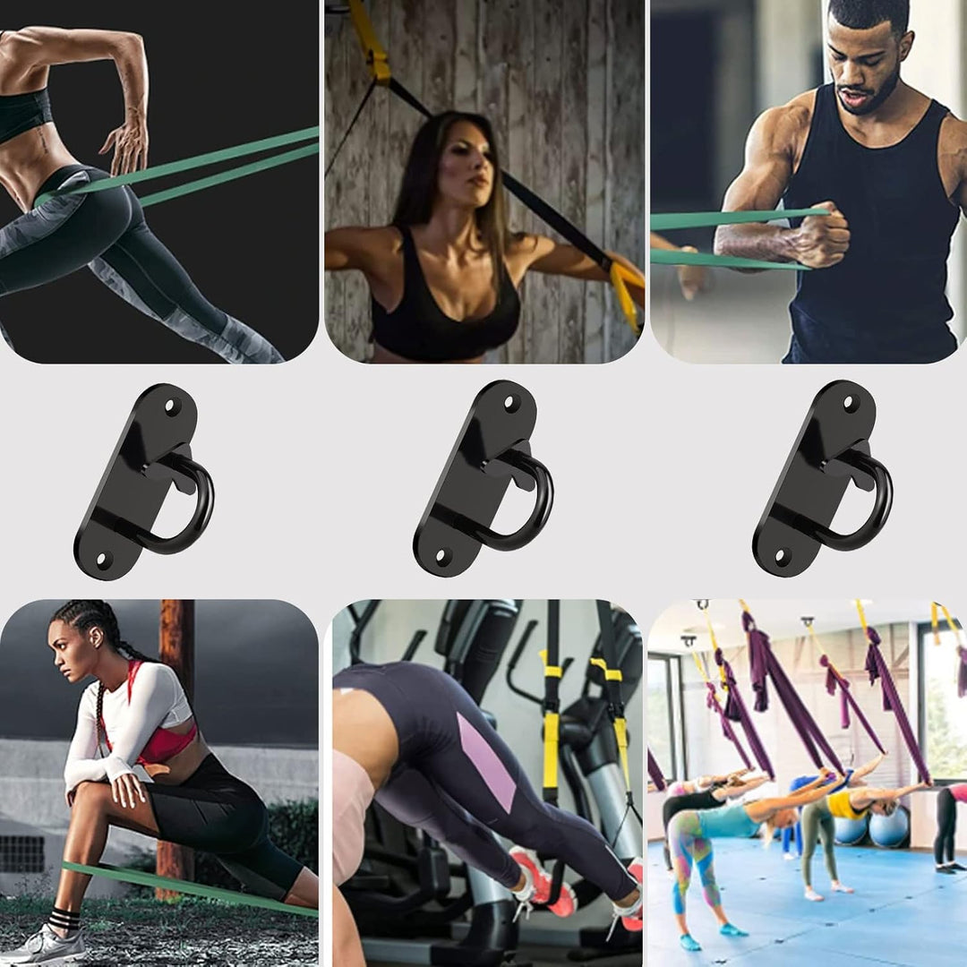 3 Stück Türanker für Gym Resistance Band, Schwere Mini Wandhaken, Montiert Anker für Suspension Trai
