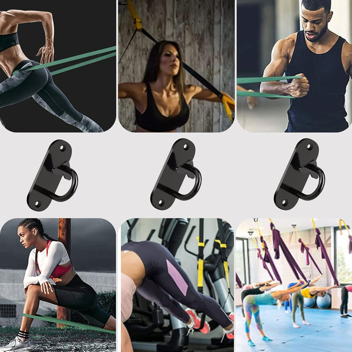 3 Stück Türanker für Gym Resistance Band, Schwere Mini Wandhaken, Montiert Anker für Suspension Trai