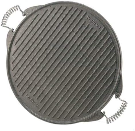 Paella World International Gusseisengrillplatte Light, Schwarz, Ø 25 cm, Ø 25 cm