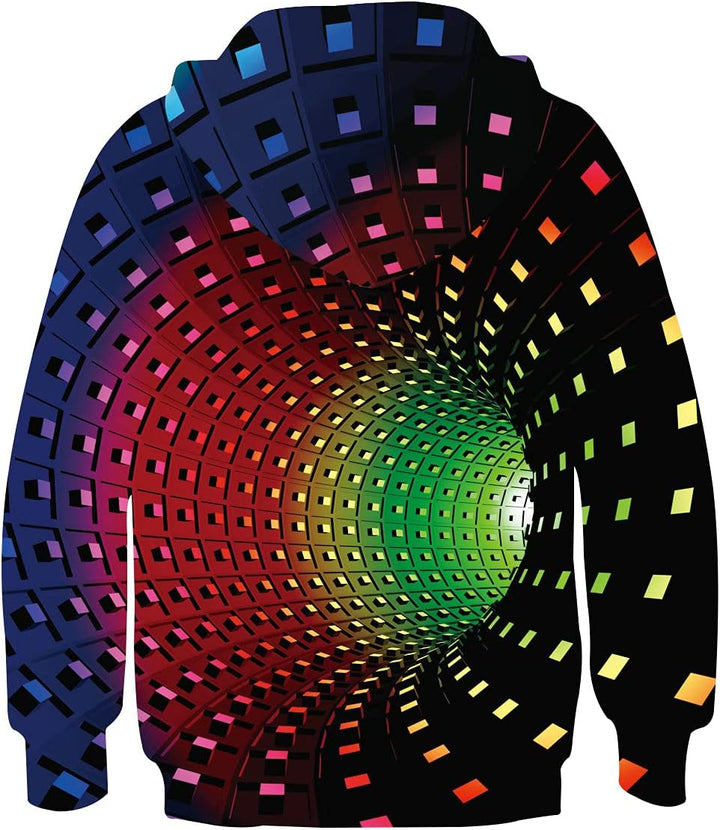 kids4ever Unisex Kinder Hoodie 3D Lustig GedrucKt Kapuzenpullover Langarm Pullover Hoodies Sweatshir