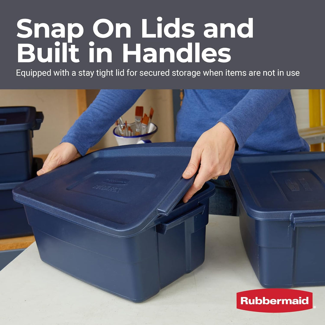 Rubbermaid Roughneck Aufbewahrungstaschen, 9,5 l, langlebig, stapelbar, ideal für Gegenstände ausser