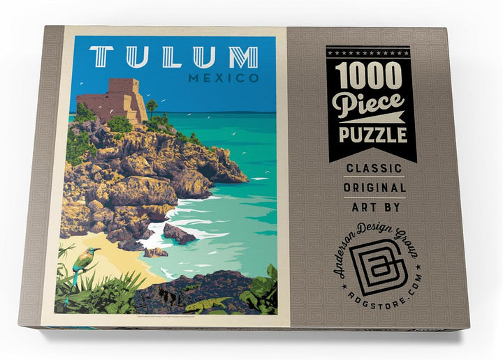 Mexiko: Tulum, Vintage Poster - Premium 1000 Teile Puzzle - MyPuzzle Sonderkollektion von Anderson D