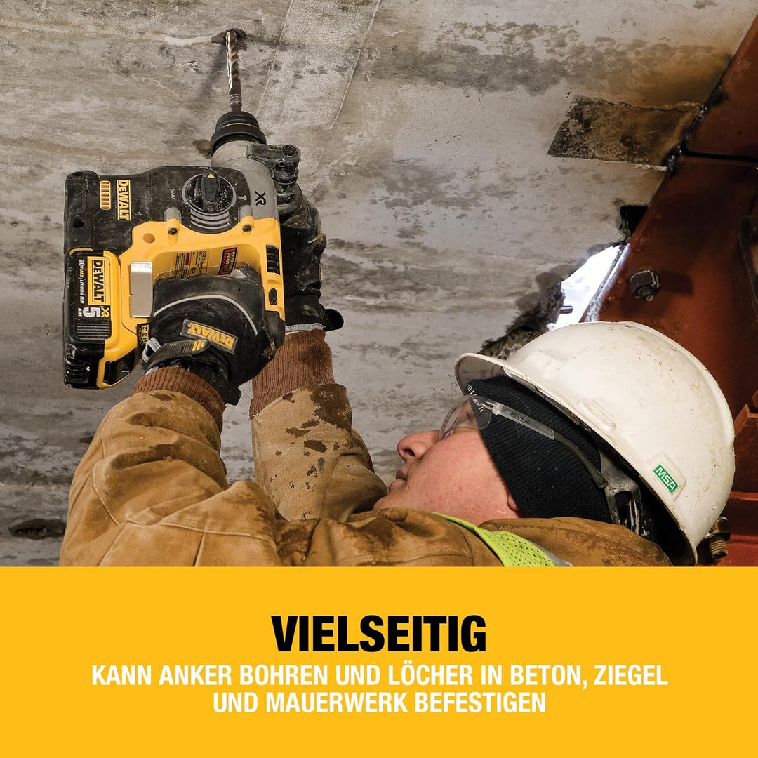 Dewalt 18 Volt SDS-plus Akku Kombihammer DCH273P2T (24 mm) (Dreh- und Schlagstopp, bürstenloser Moto