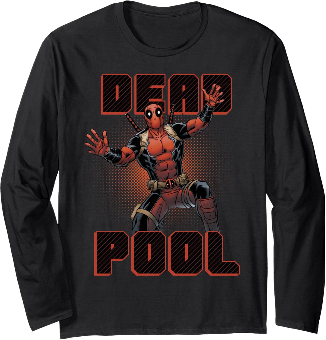 Marvel Deadpool All Hands Up Langarmshirt