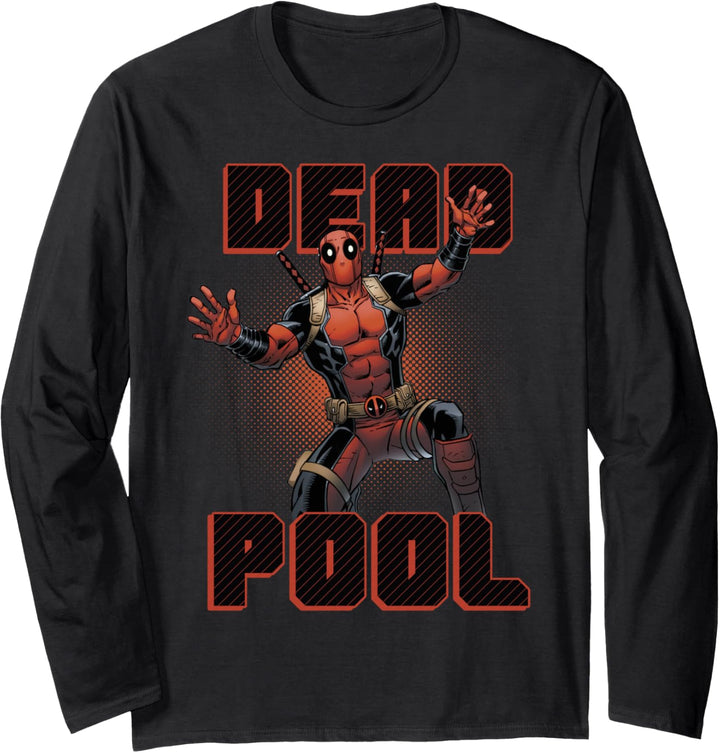 Marvel Deadpool All Hands Up Langarmshirt
