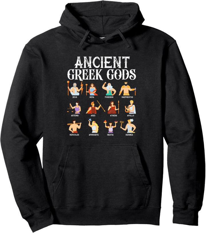 Greek Mythology Gods Ancient Greece History Culture Lover Pullover Hoodie