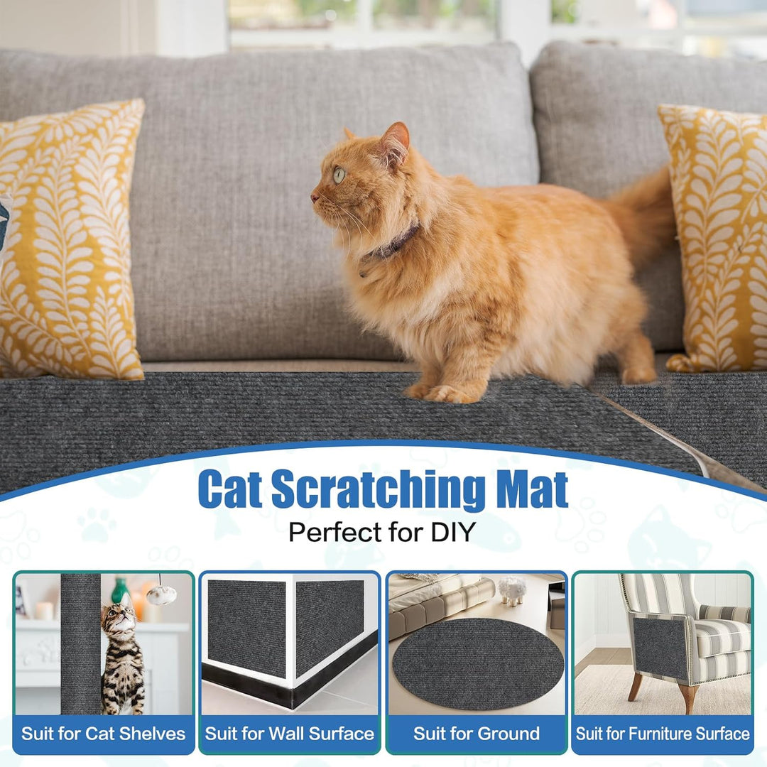 Kratzteppich selbstklebend Kratzmatte Katze Sofa Kratzbretter Katze Wand Kratzbrett Katzen Katzenwan